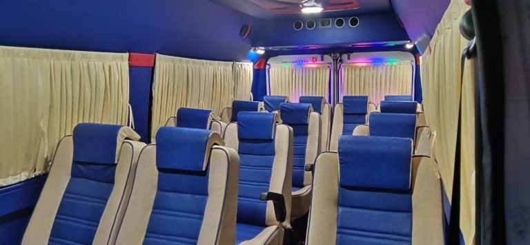 tempo traveller vehicle seating capacity
