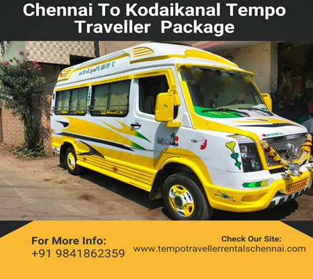 Chennai to Kodaikanal Tempo Traveller Price