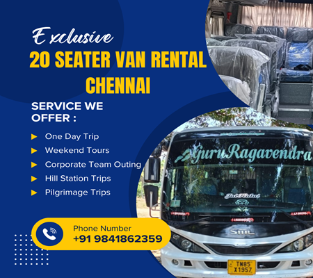20 Seater Van Rental Chennai