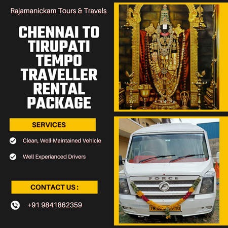 Chennai to Tirupati Tempo Traveller Rental
