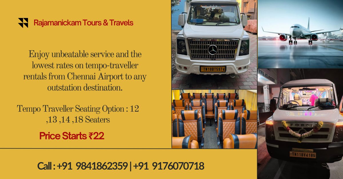 Chennai Airport To Outstation Tempo Traveller Rates You Need To Know Absolutely Lowest