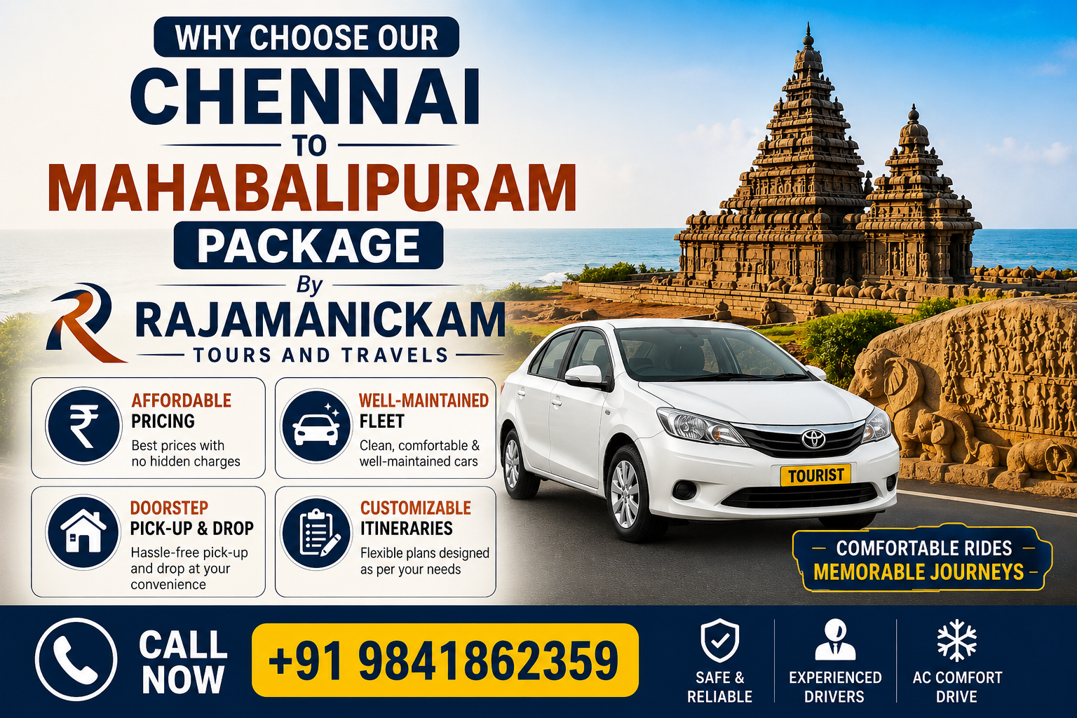 Chennai to Mahabalipuram Car Package Price
