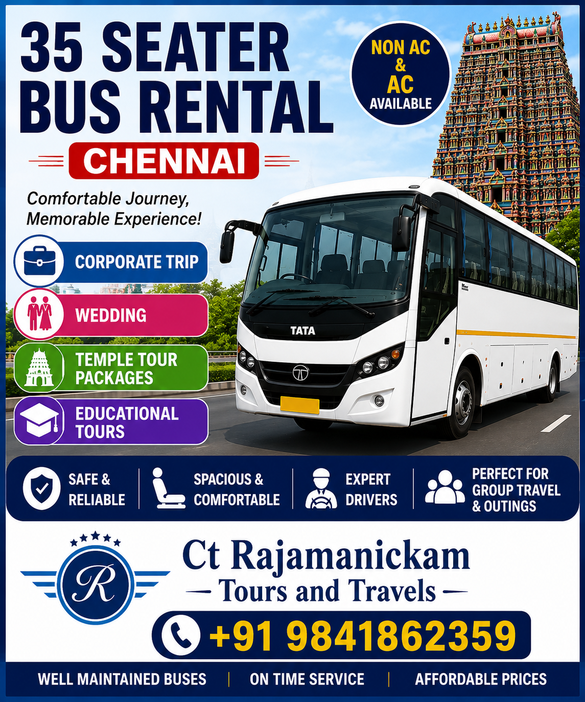 35 Seater Bus Rental Chennai
