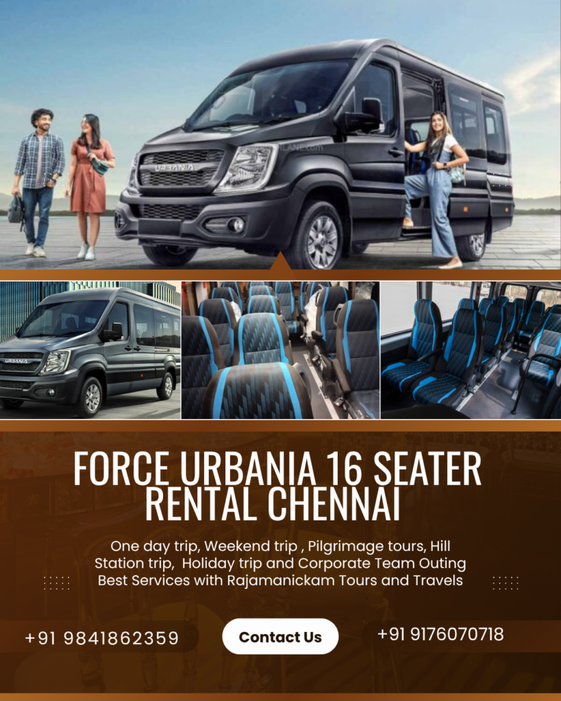 16 Seater Force Urbania Rental Chennai
