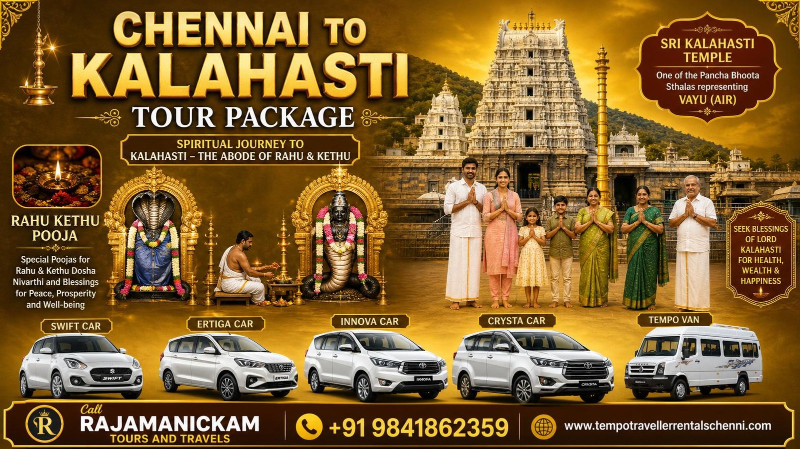 Chennai to Kalahasti Tour Package