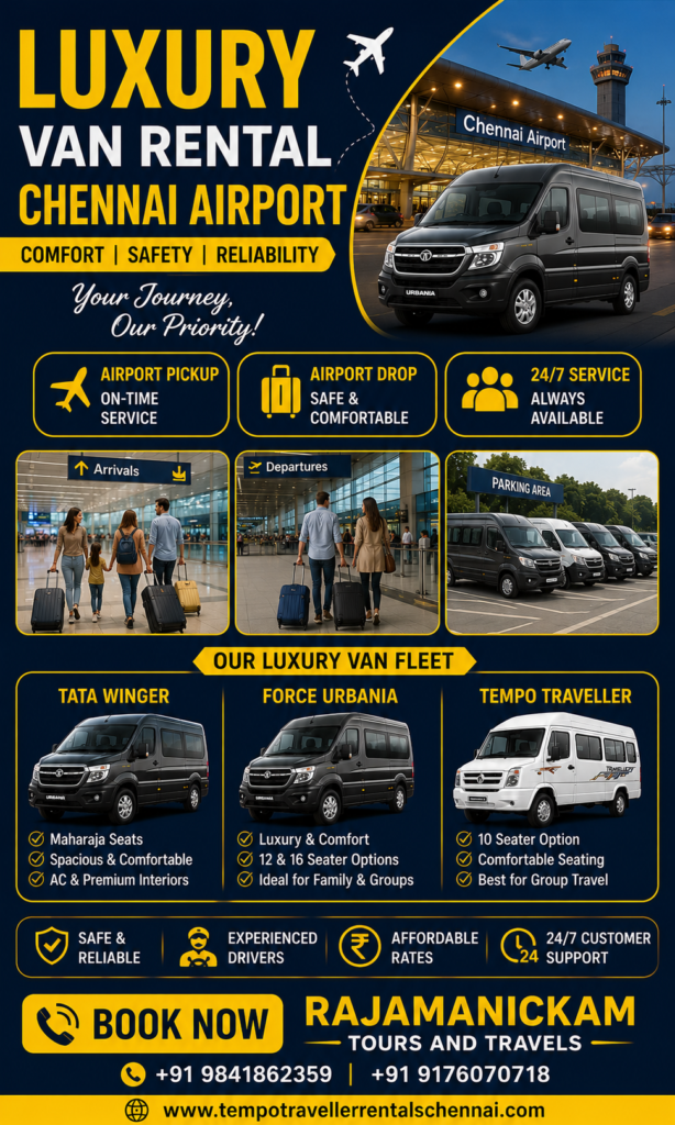 Luxury Van Rental Chennai Airport
