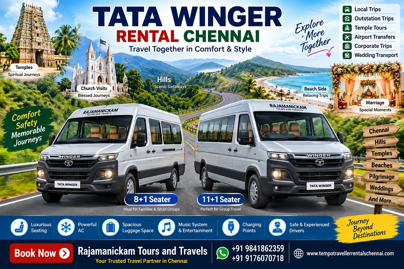 Tata Winger Rental Chennai