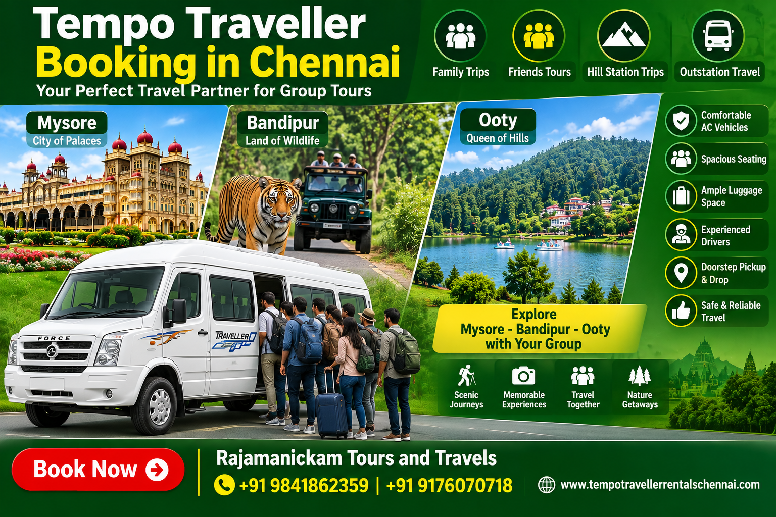 Tempo Traveller Booking in Chennai
